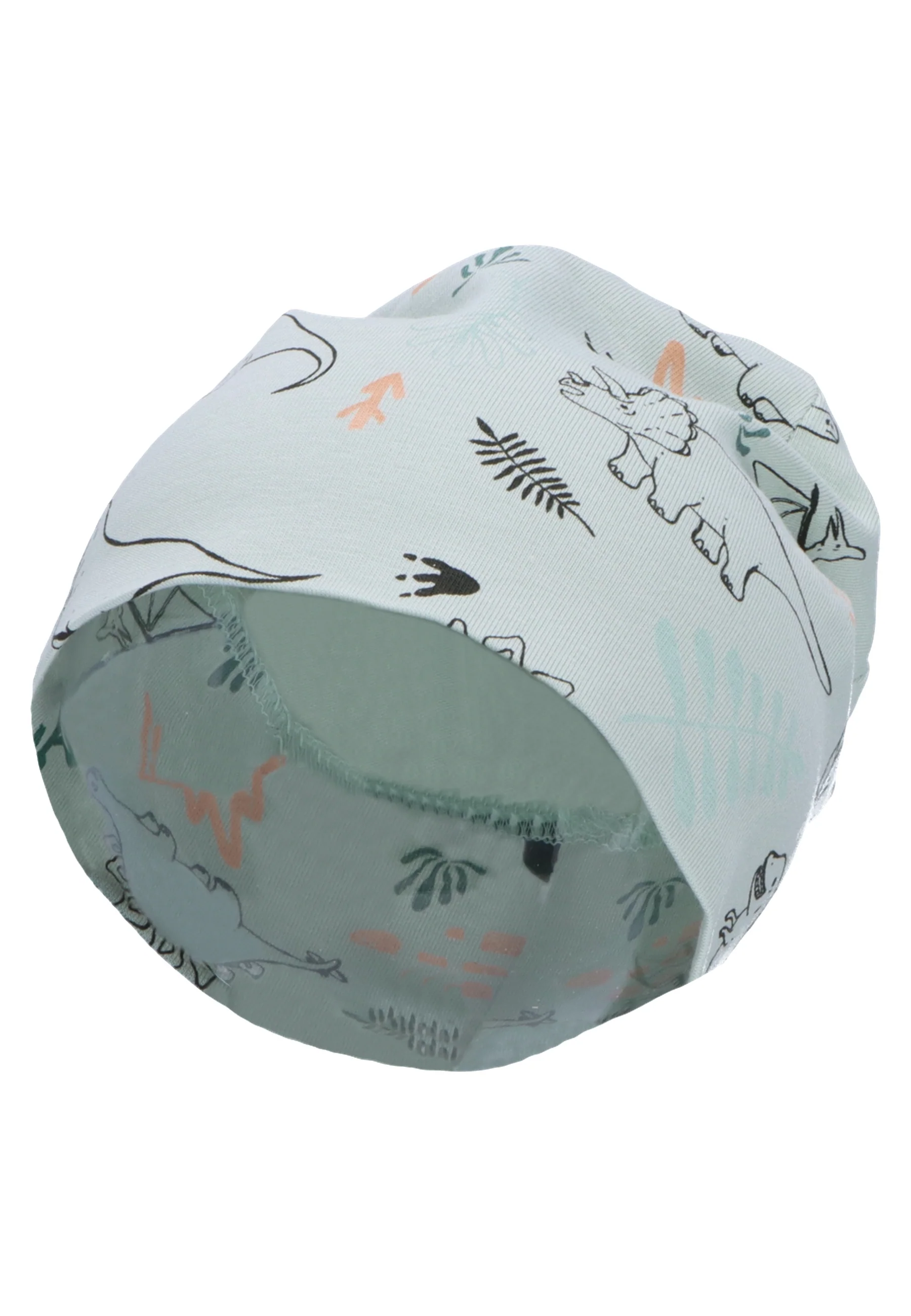 Slouch-Beanie bedruckt mit Dinosaurier