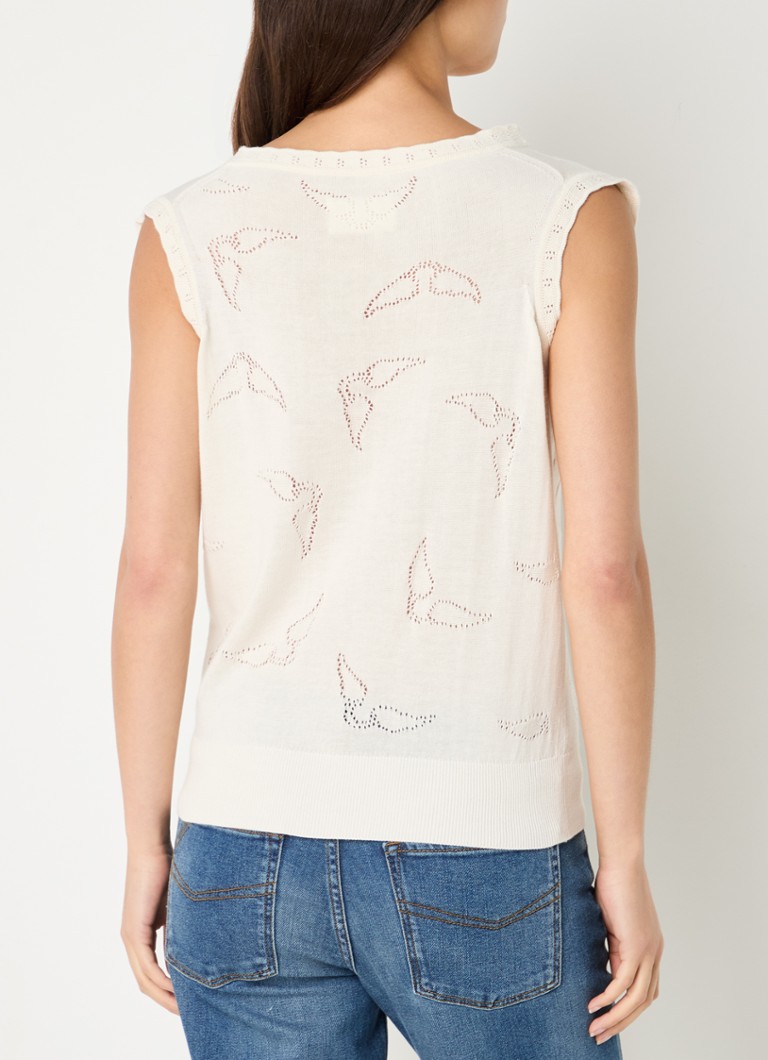 Zadig&Voltaire Emmyl fine-knit top with openwork design
