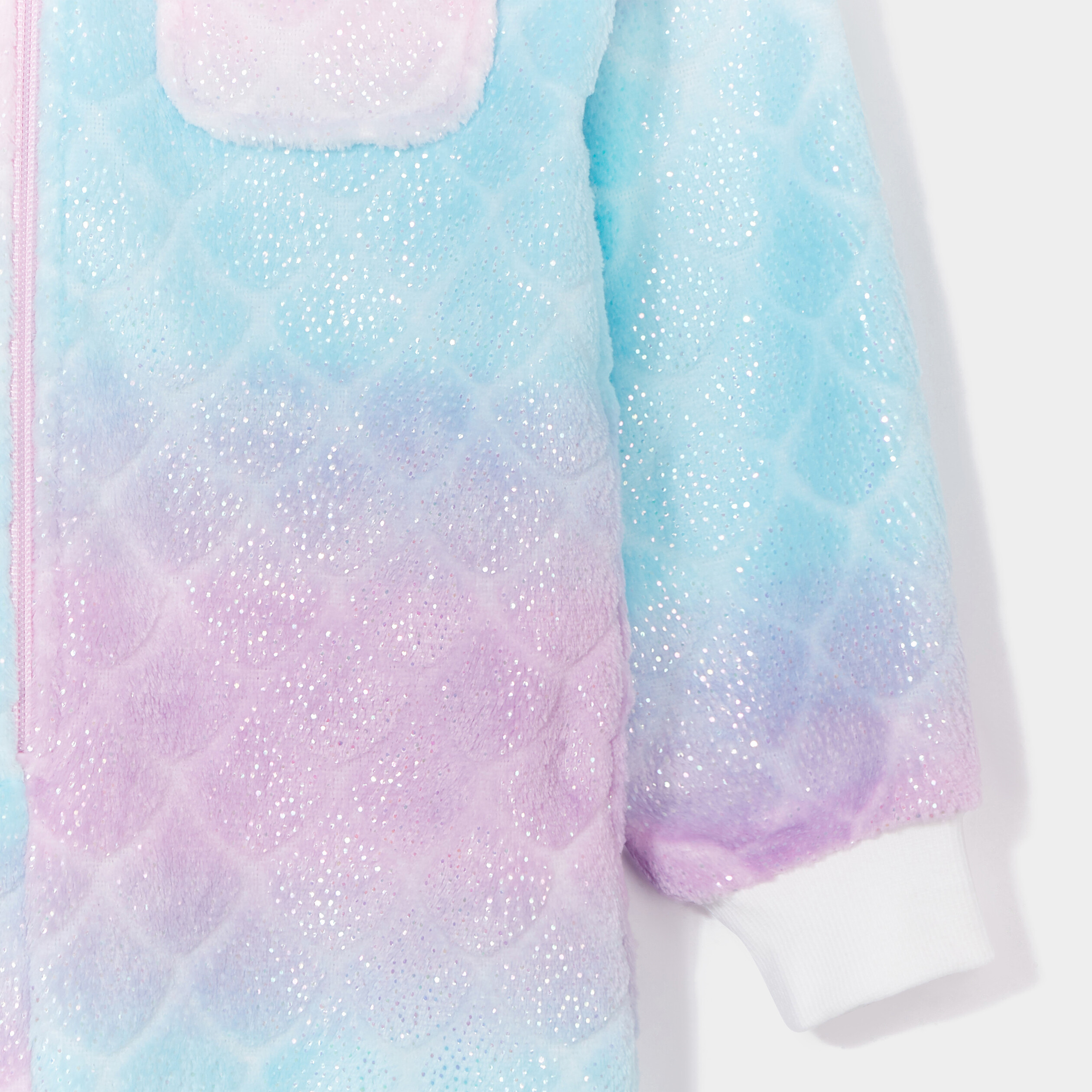 Combinaison pyjama pilou zippée capuche multicolore fille | La Halle