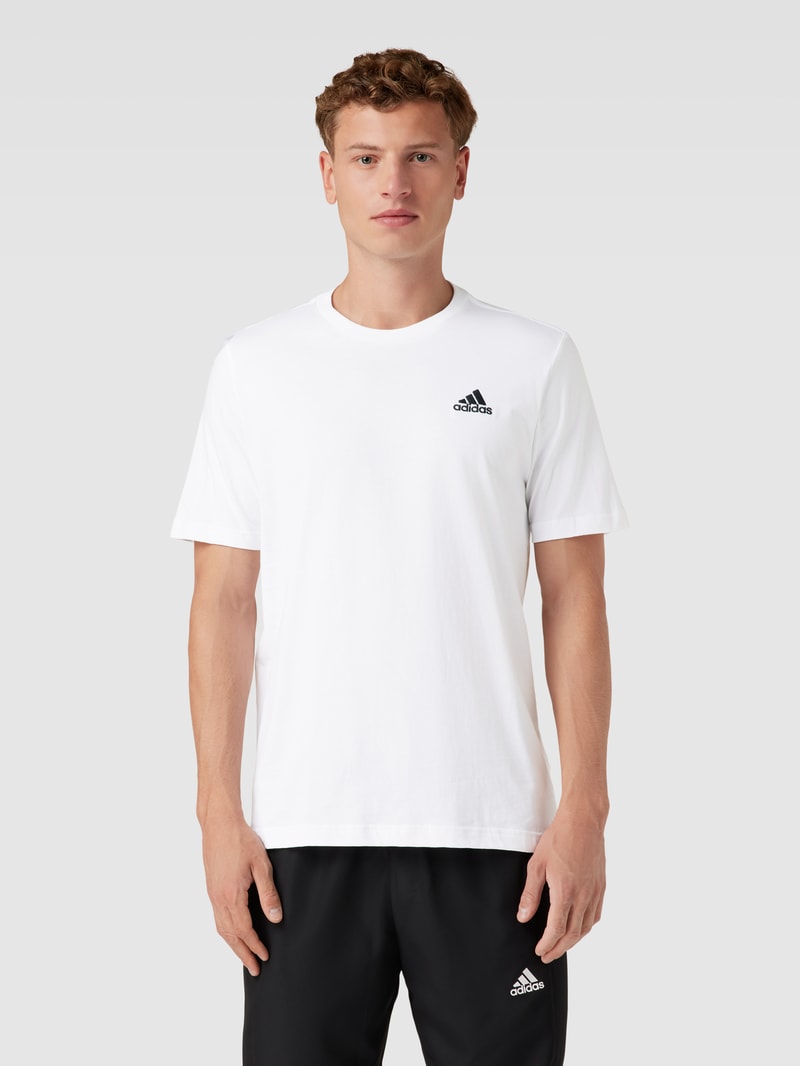 T-Shirt mit Rundhalsausschnitt in weiß