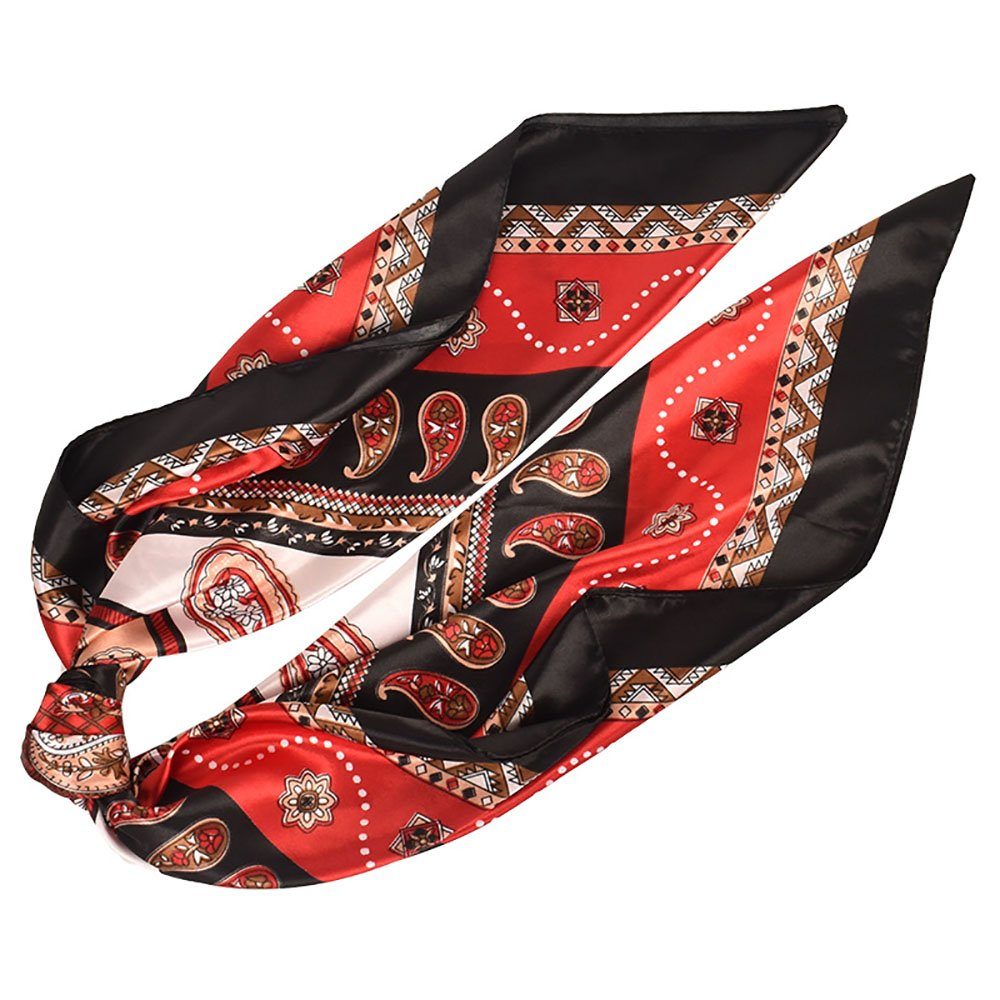 Schlapphut Schal Kopftücher Halstuch Frauen (1-tlg, Bequem und atmungsaktiv) Vintage Paisley-Schal
