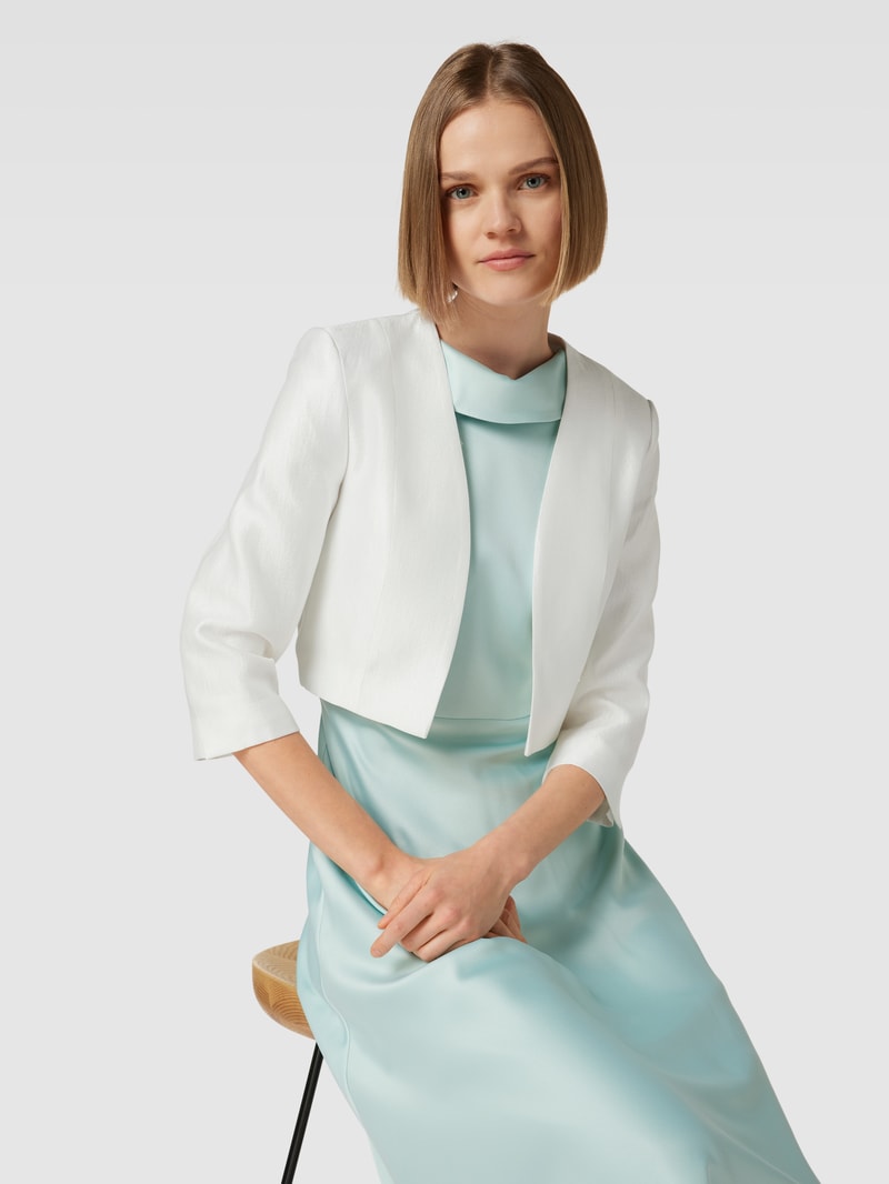 Cocktailjacke mit Effektgarn in ecru
