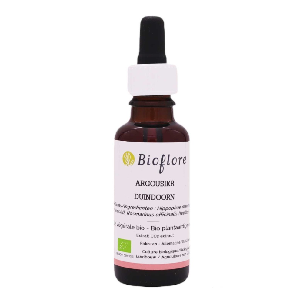 bioflore ARGOUSIER BIO extrait CO2 du fruit huile végétale