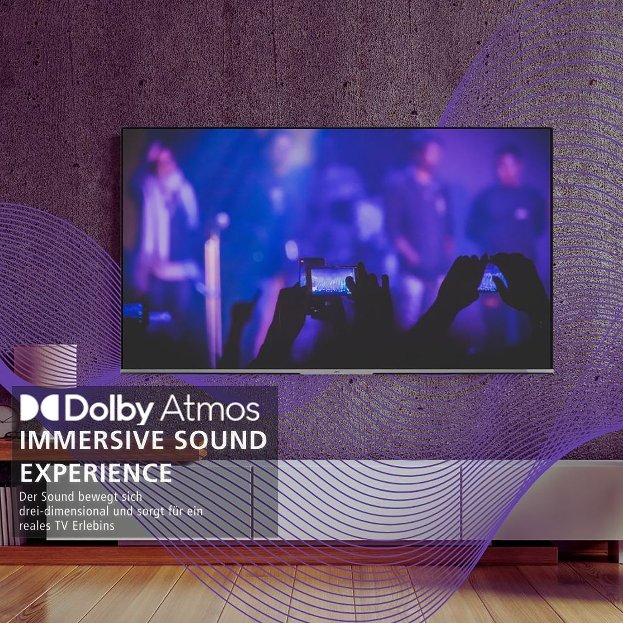 JVC LT-43VU3455 43 Zoll / Smart TV (4K UHD, HDR Dolby Vision, Dolby Atmos, Triple Tuner)