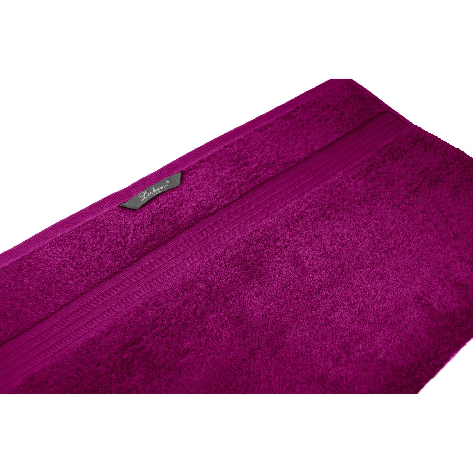 Lashuma Duschtuch Linz, Frottee (1-St), Hochwertiges Duschhandtuch Lila 70x140 cm