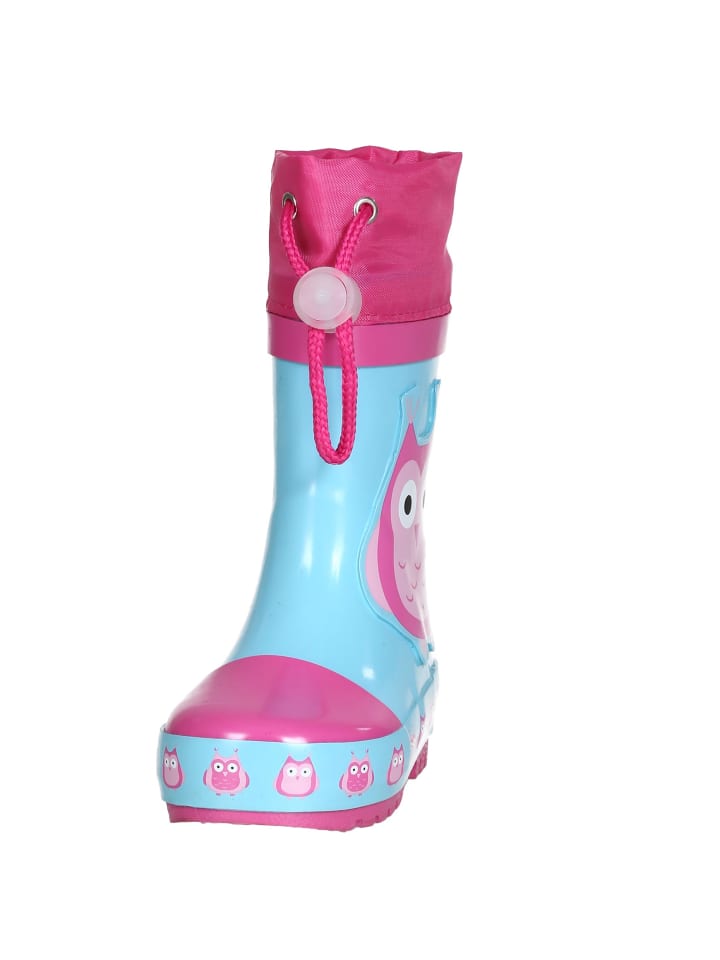 Playshoes Gummistiefel Eulen in Türkis günstig kaufen