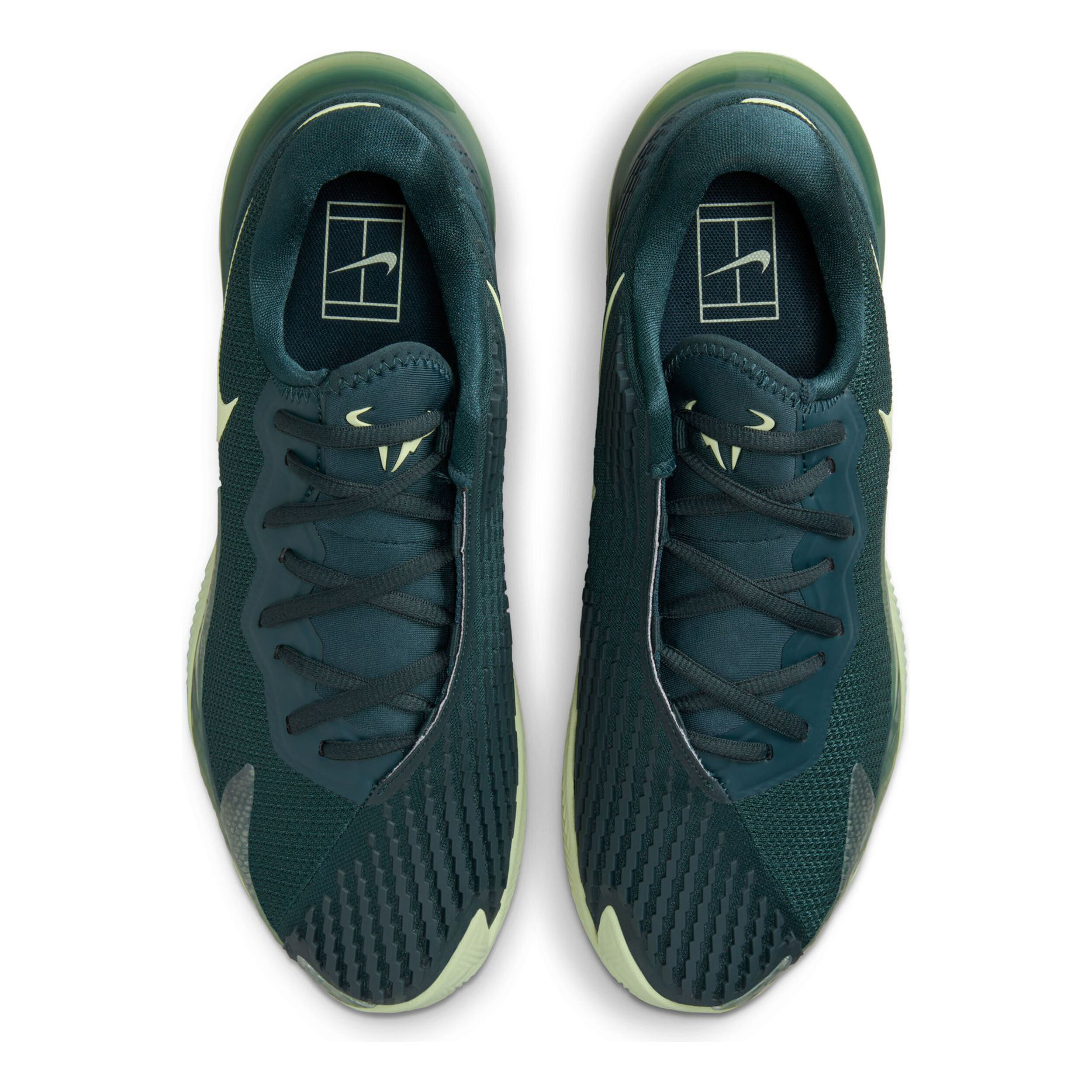 Court Vapor Cage 4 Rafa Sandplatzschuh Herren - Dunkelgrün, Limette