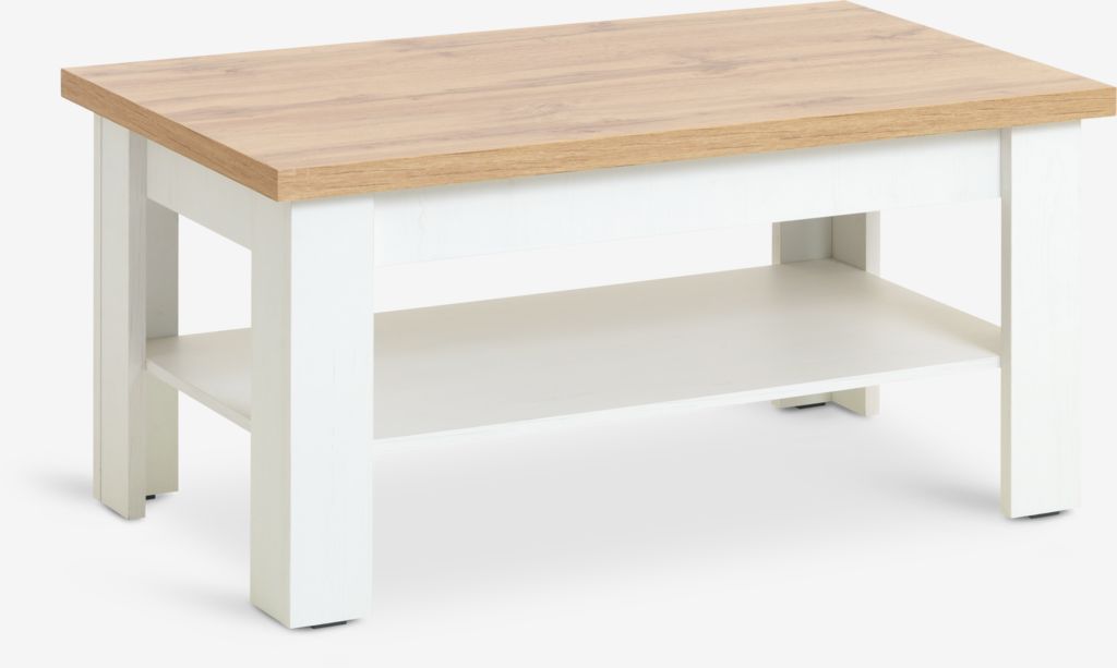 MARKSKEL MARKSKEL Couchtisch 60x110 weiß/Eiche