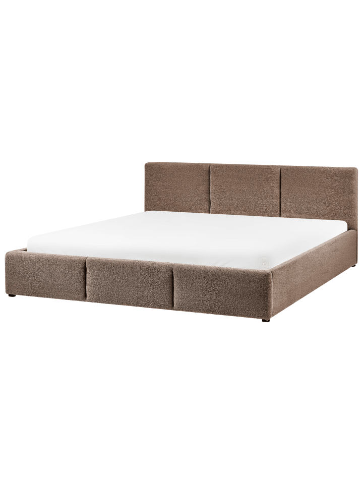 Beliani Doppelbett BOUSSE in Beige - (W) 191 x (H) 79 x (L) 219 cm günstig kaufen onesize