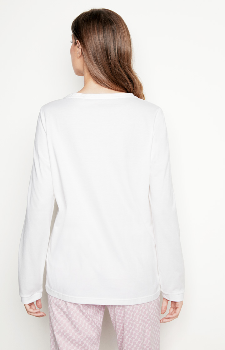 Loungewear Longsleeve in Weiß