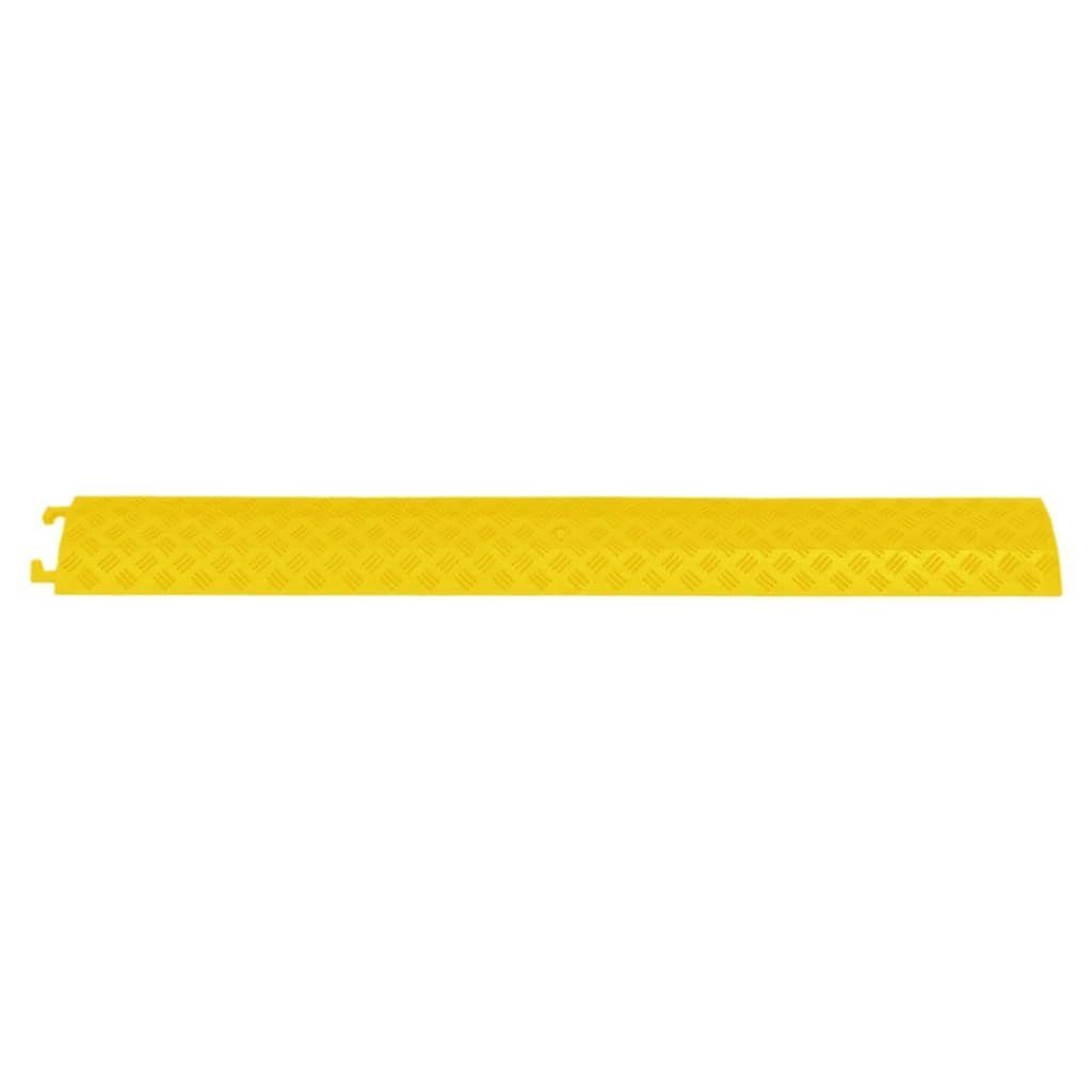 vidaXL Parkschwelle Kabelbrücken 2 Stk 98,5 cm Gelb