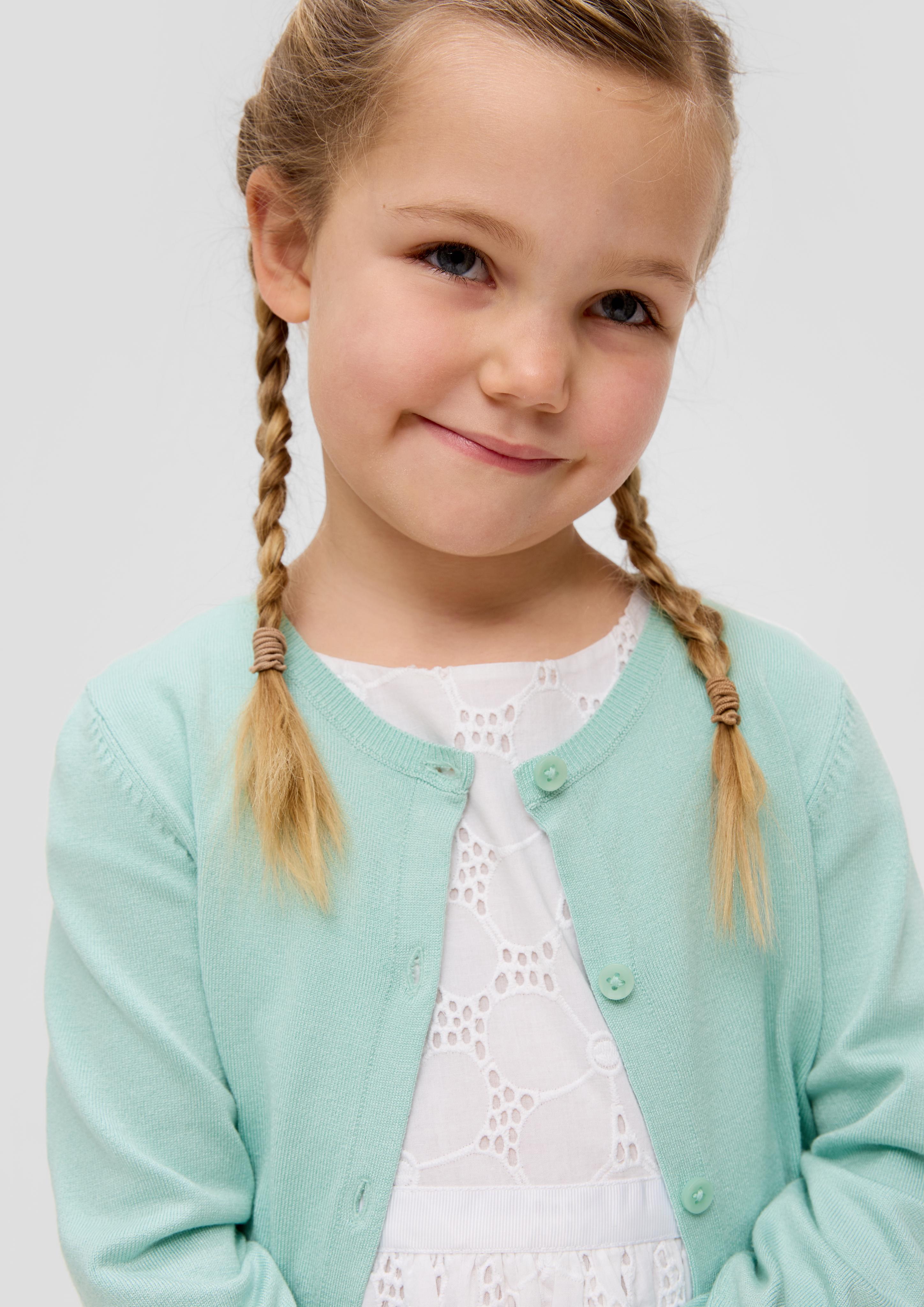 Strickcardigan mit Rippbündchen  2140038-6068
