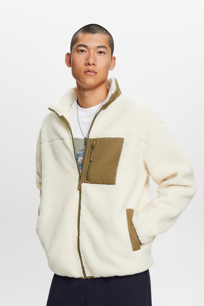 Jacke mit Teddyfell und Fleece