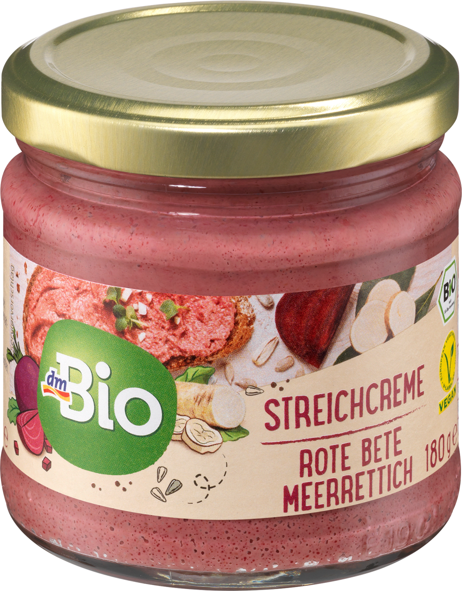 Brotaufstrich, Streichcreme Rote Bete Meerrettich, 180 g