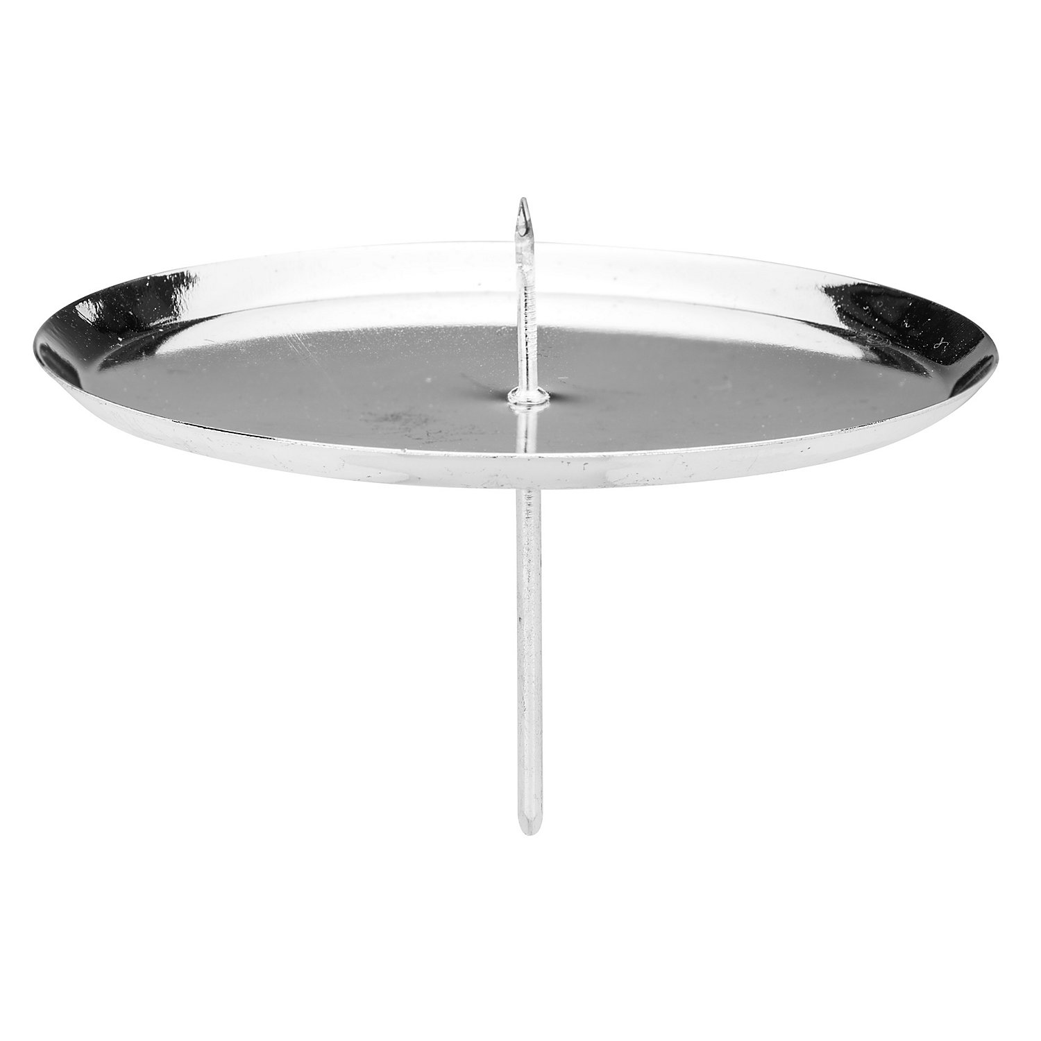 Kerzenhalter, silber, 10 cm Ø, 4 Stück