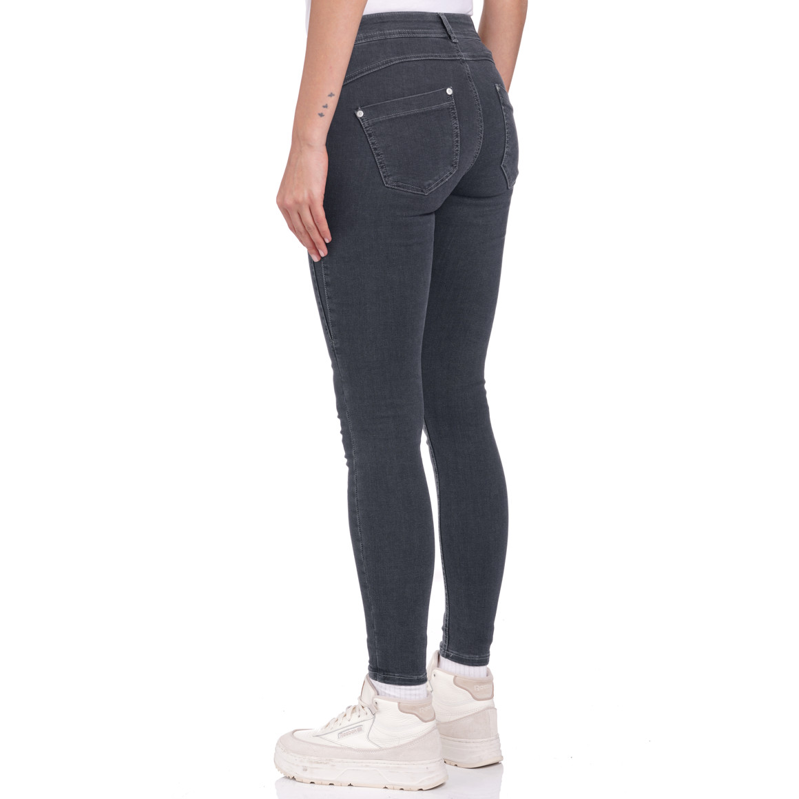 Damen Jeggings mit Used-Waschung
