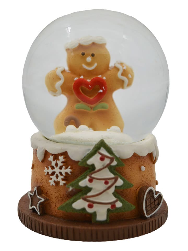 Clayre & Eef Schneekugel in Hellbraun/ Grün - (H)6 x Ø 5 cm günstig kaufen onesize