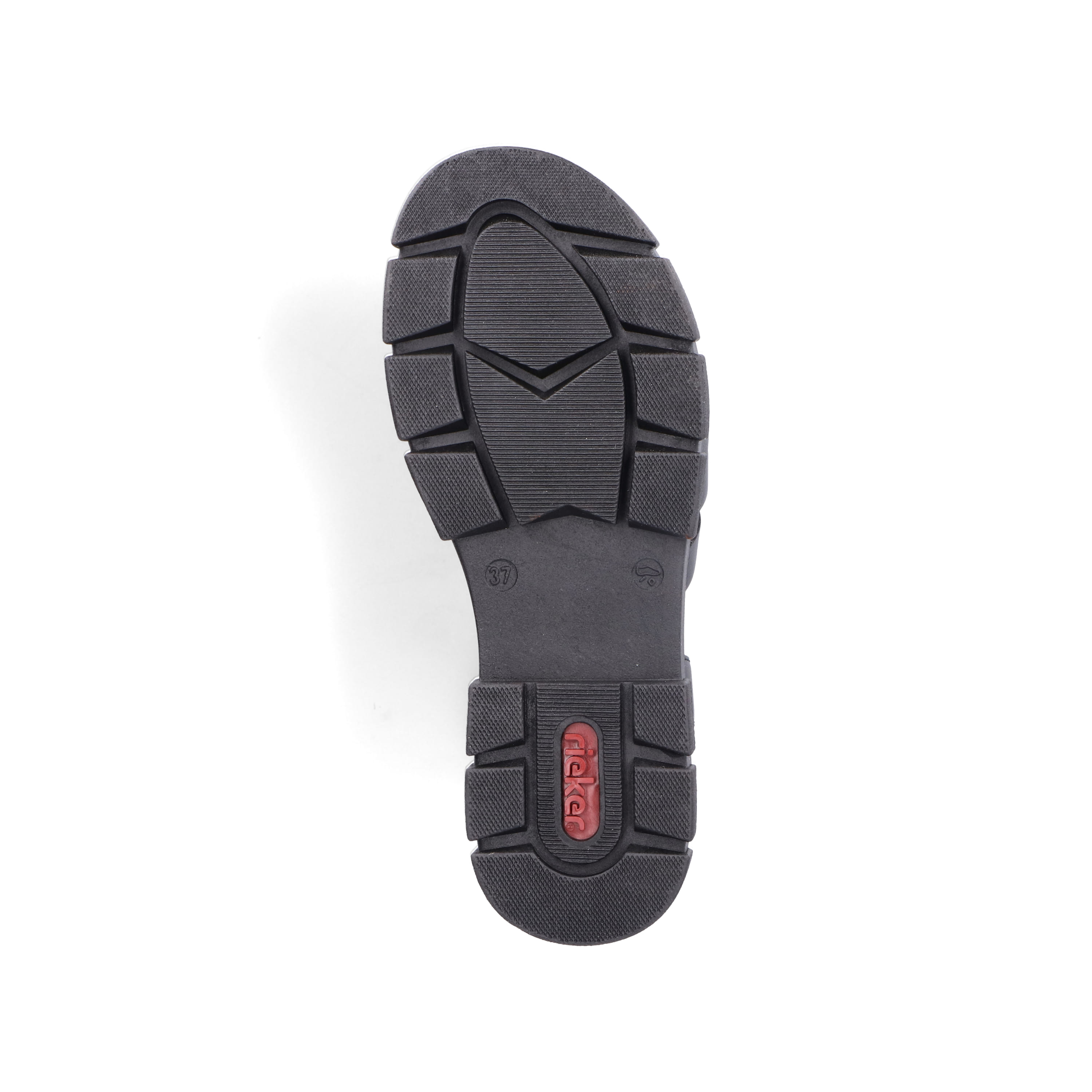 Rieker Damen Riemchensandalen asphaltschwarz