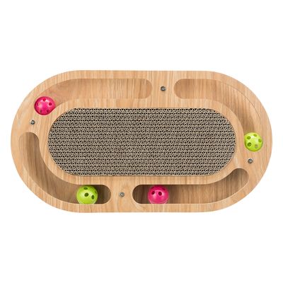 Trixie Kratzpappe mit Holzrahmen, oval