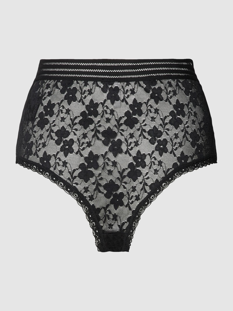 Umstands-Pantie mit Spitzenbesatz Modell 'HAILEE' in schwarz