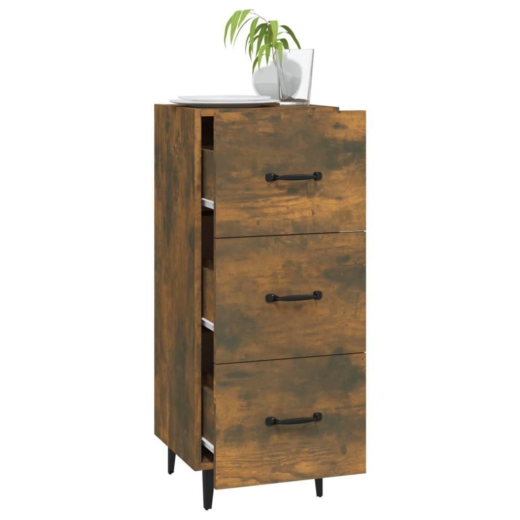 vidaXL Sideboard Sideboard Räuchereiche 34,5x34x90 cm Holzwerkstoff (1 St)