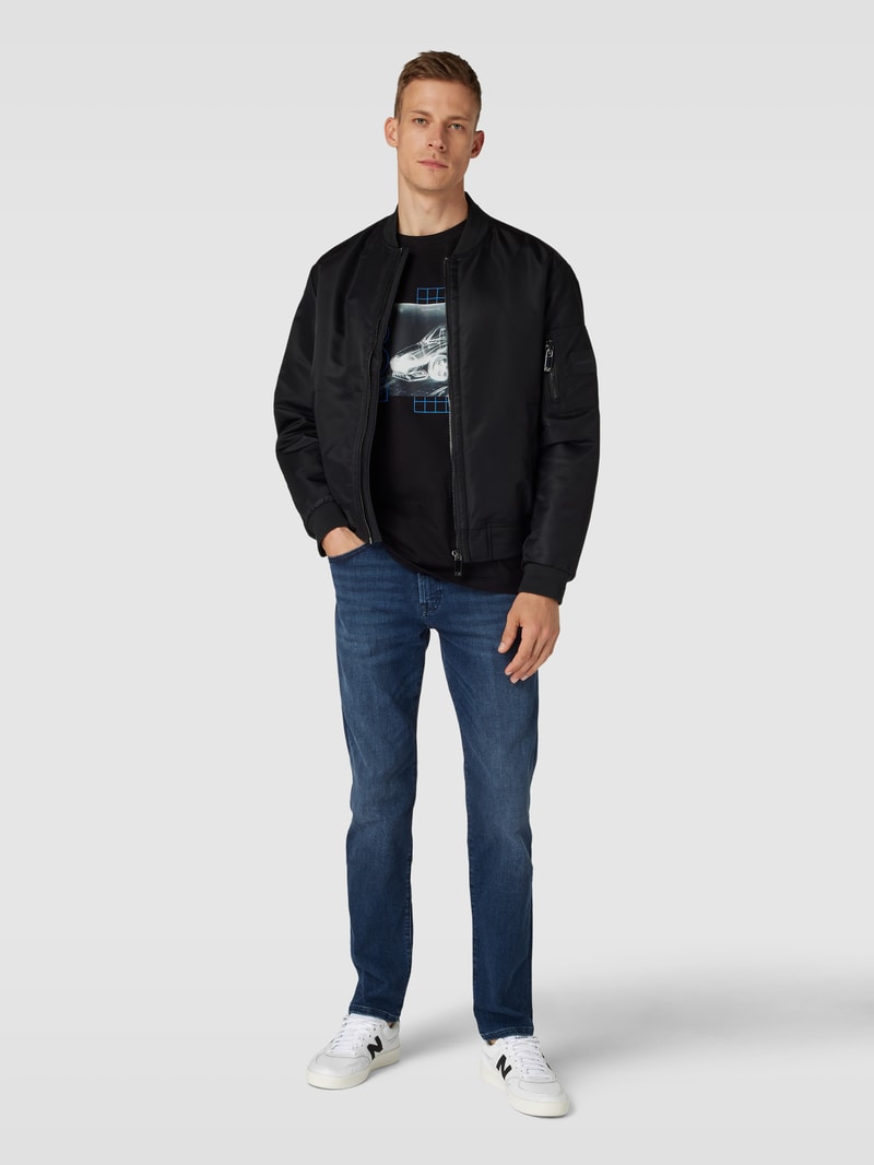 Slim Fit Jeans mit Stretch-Anteil Modell 'Re.main' in dunkelblau