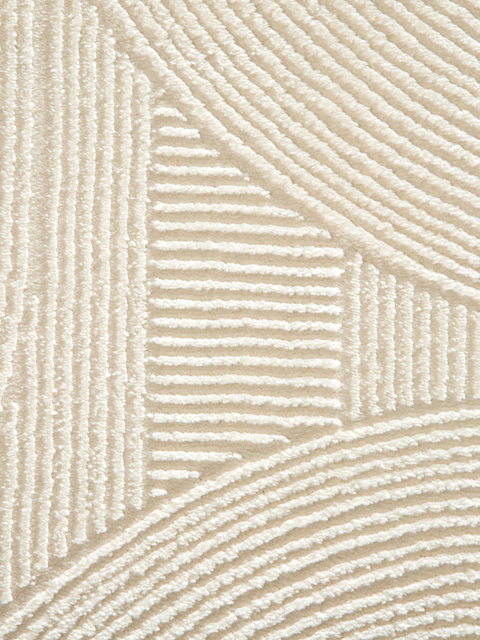 Biarritz Moderner Teppich, Creme