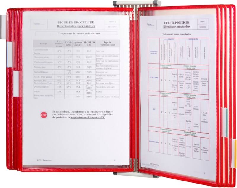 Djois Sichttafelsystem DIN A4 Metall Rot
