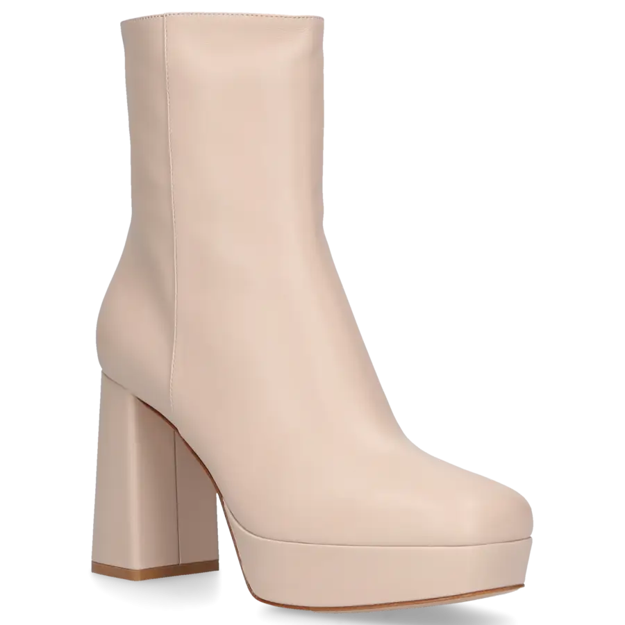 Gianvito Rossi - Klassische Stiefeletten DAISEN Nappaleder - beige