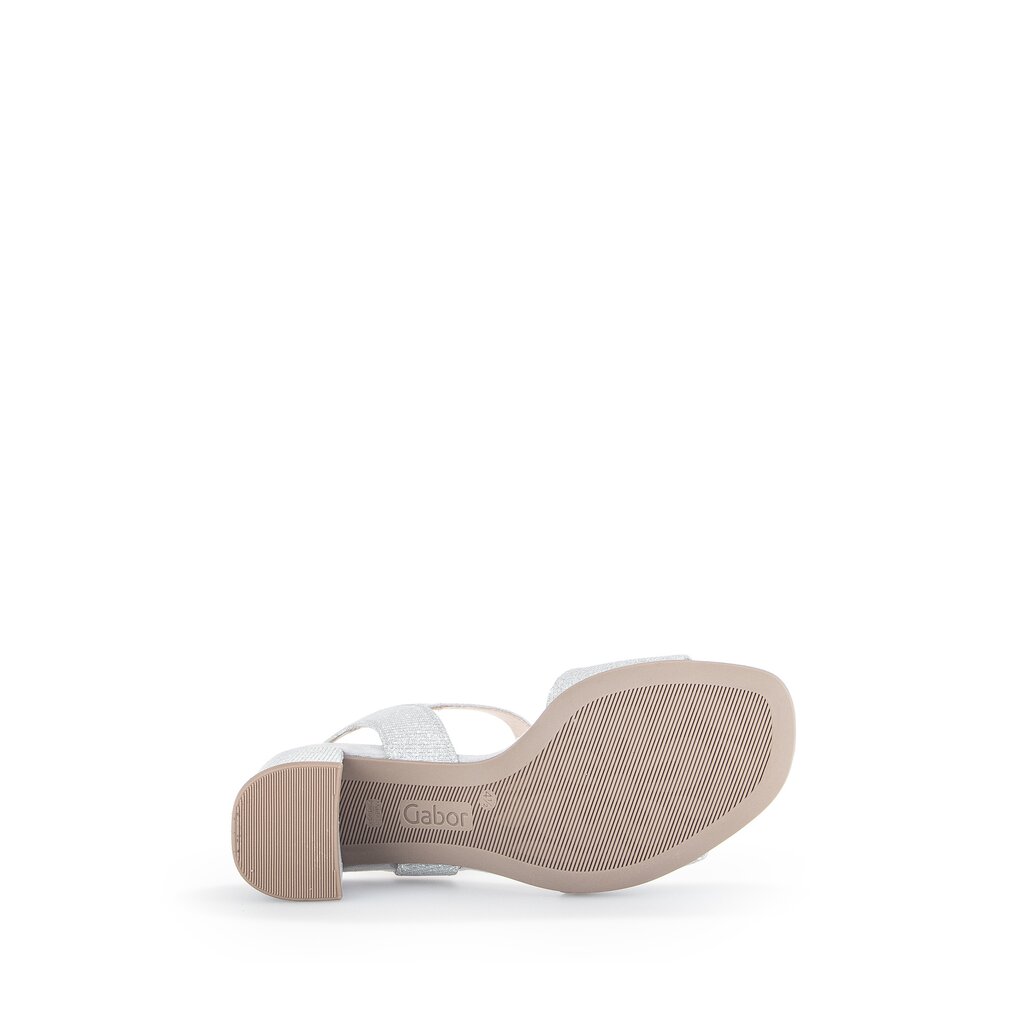 Gabor fashion Riemchensandale silber