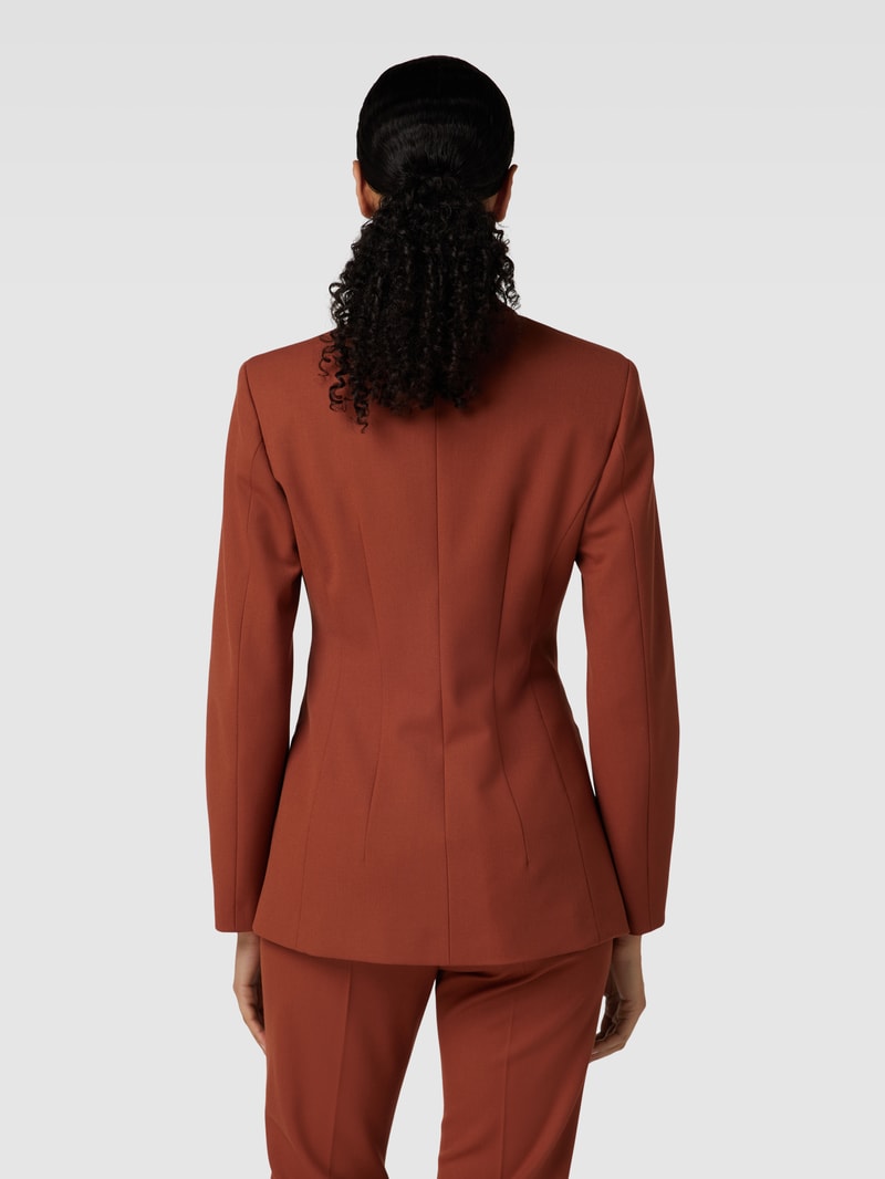 Blazer mit Paspeltaschen in rostrot