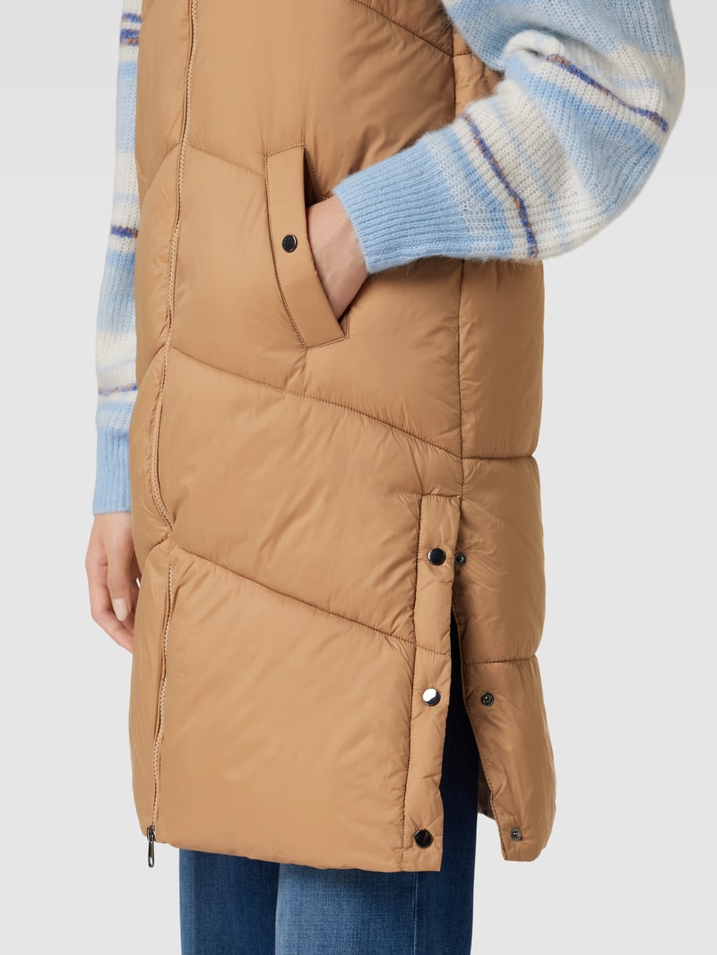 Steppweste mit Stehkragen Modell 'UPPSALA' in camel