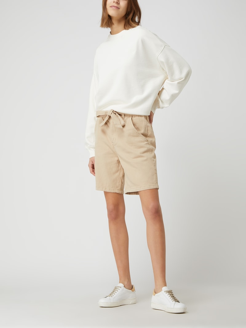 Shorts mit Lyocell-Anteil in sand