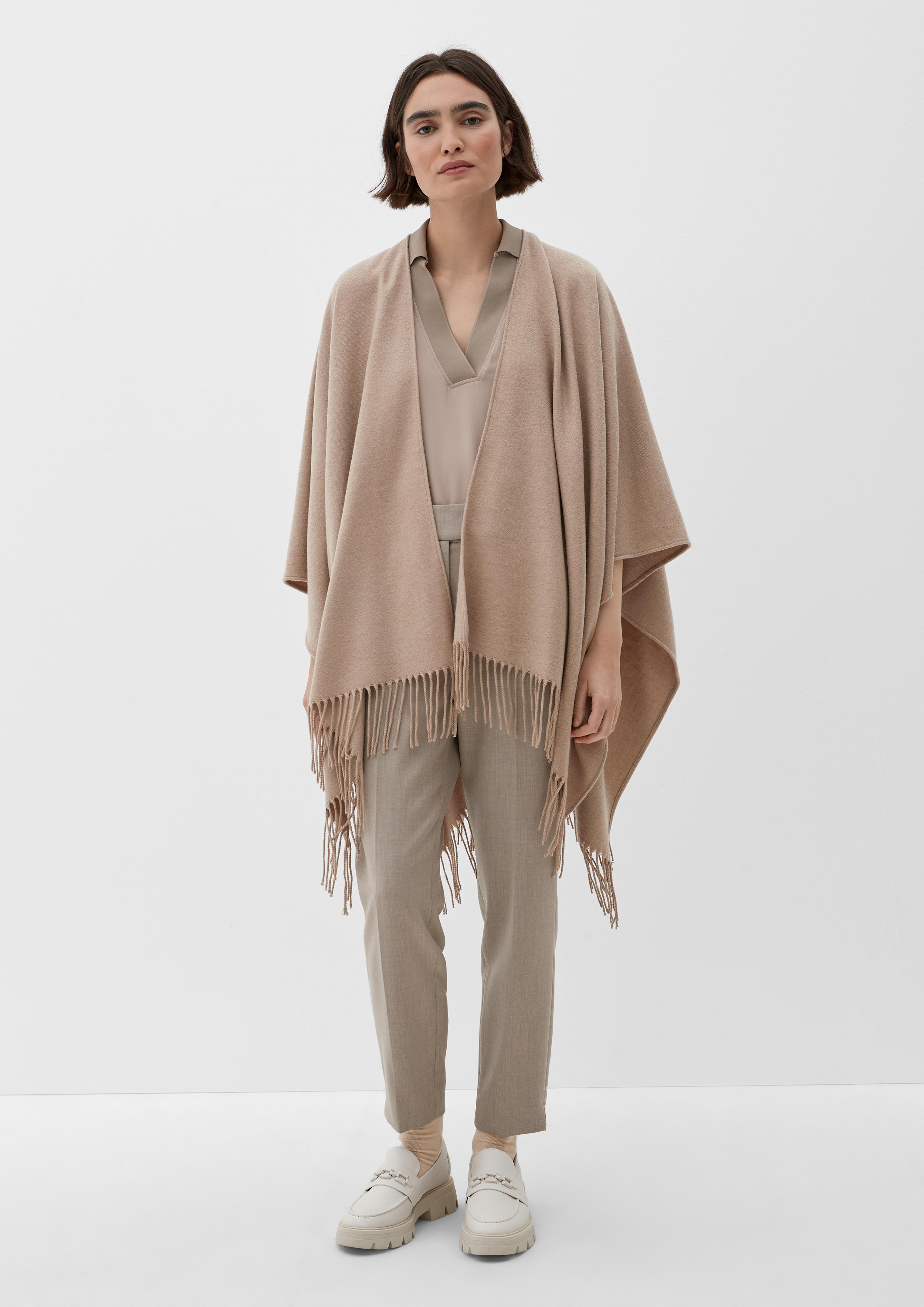 Poncho aus Viskosemix  2123619-8166