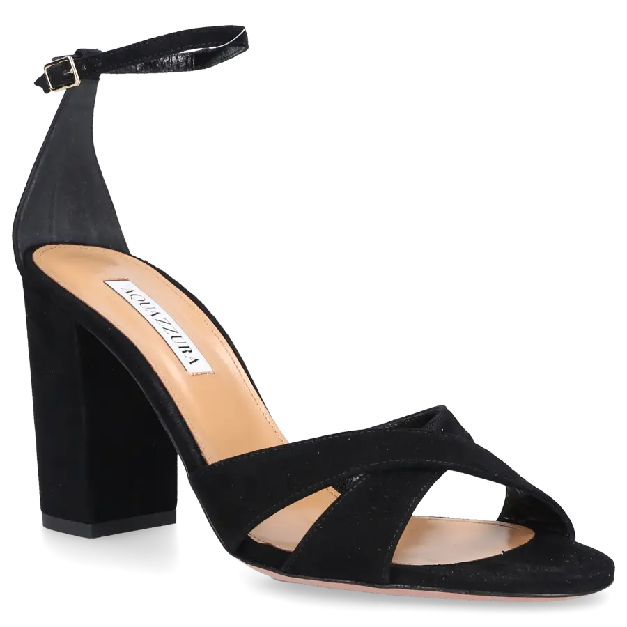 Aquazzura - Sandalen DIVINE 85 Nubukleder - schwarz
