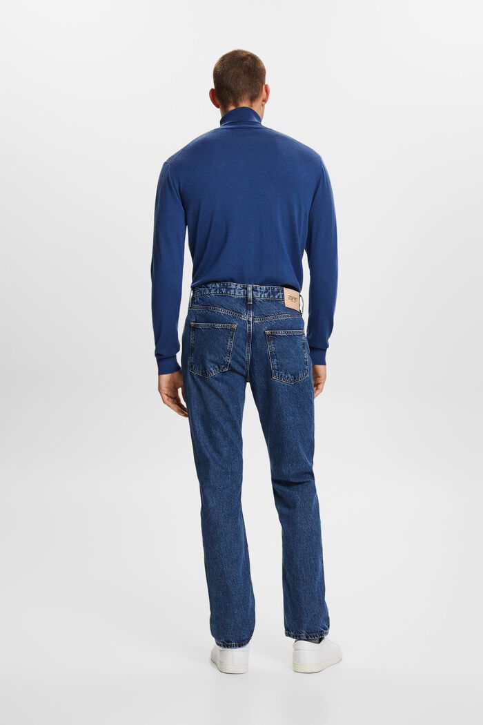 Jeans mit geradem Bein und mittlerer Bundhöhe