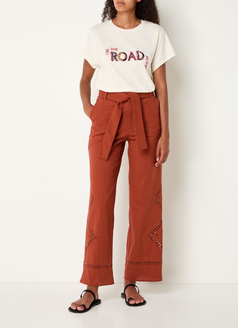 ba&sh Mita T-shirt with print and round neck