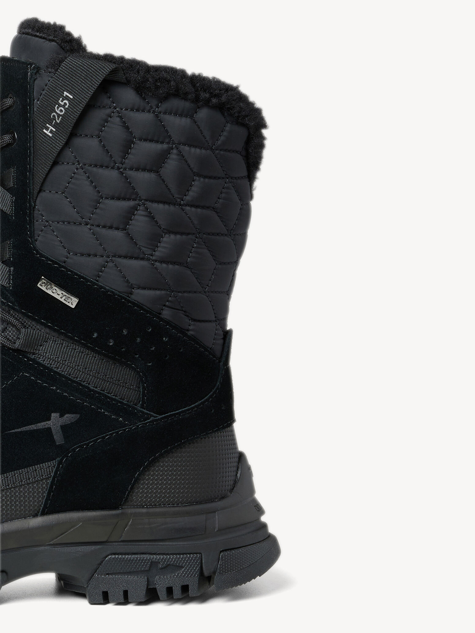 en cuir - noir doublure chaude