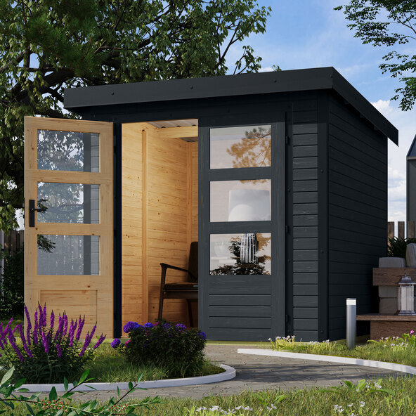 Hybrid Gartenhaus Modern X Ohne Anbaudach