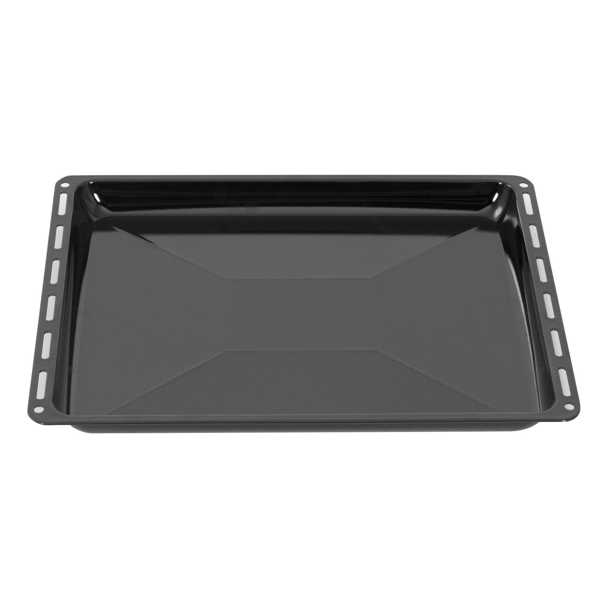 ICQN Backblech 422 x 370 x 25 mm, Emaille, (1-St), Fettpfanne für Backofen und Herd, 42,2x37x2,5 cm