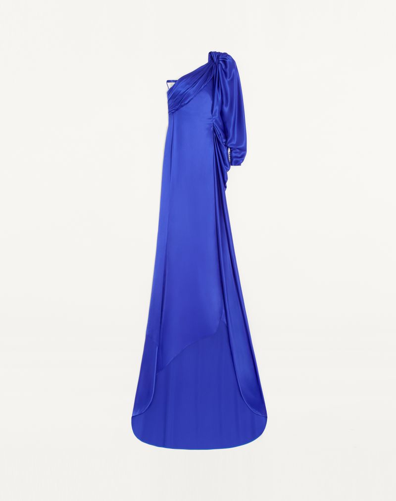 Kjole i crepe satin