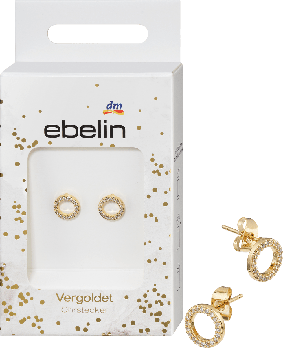 Ohrstecker vergoldeter Modeschmuck, 2 St
