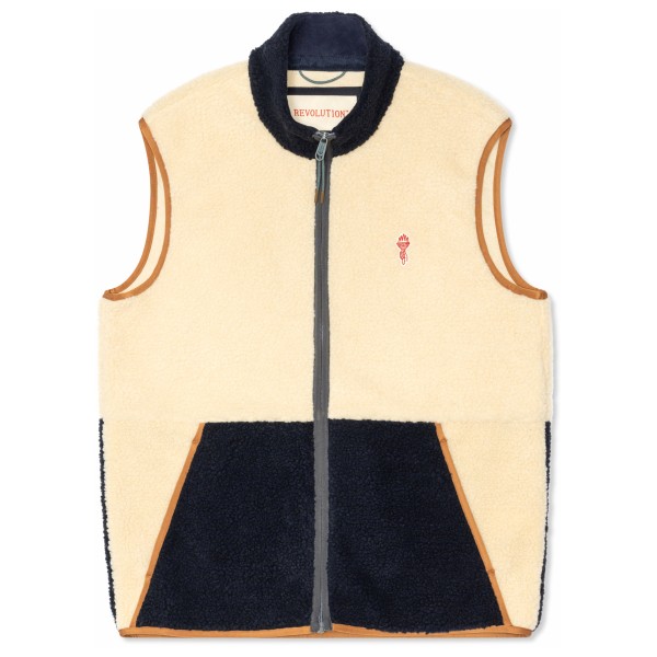 Revolution - Fleece Vest in Block Colors - Fleeceweste