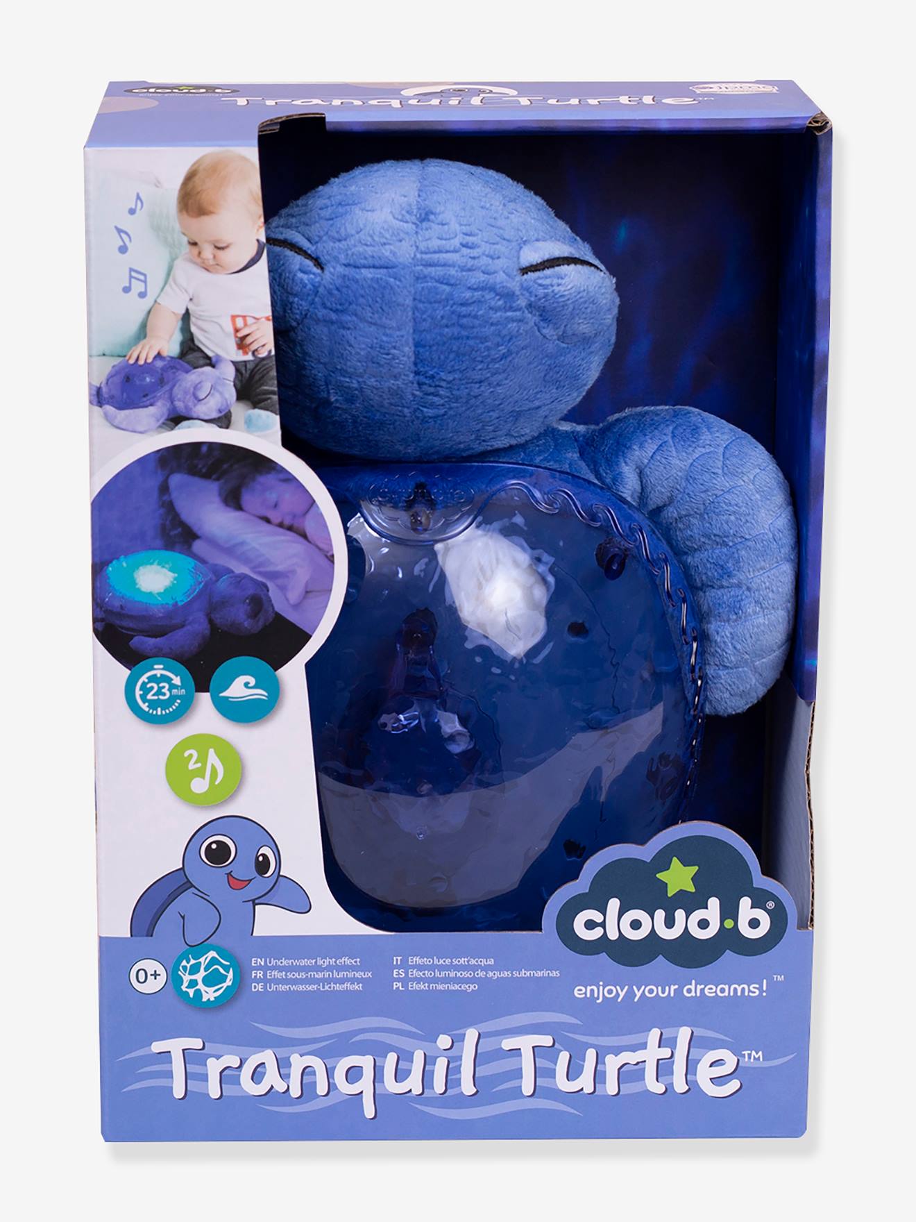 Cloud B Baby Einschlafhilfe SCHILDKRÖTE Tranquil Turtle Wiederaufladbar CLOUD B - blush