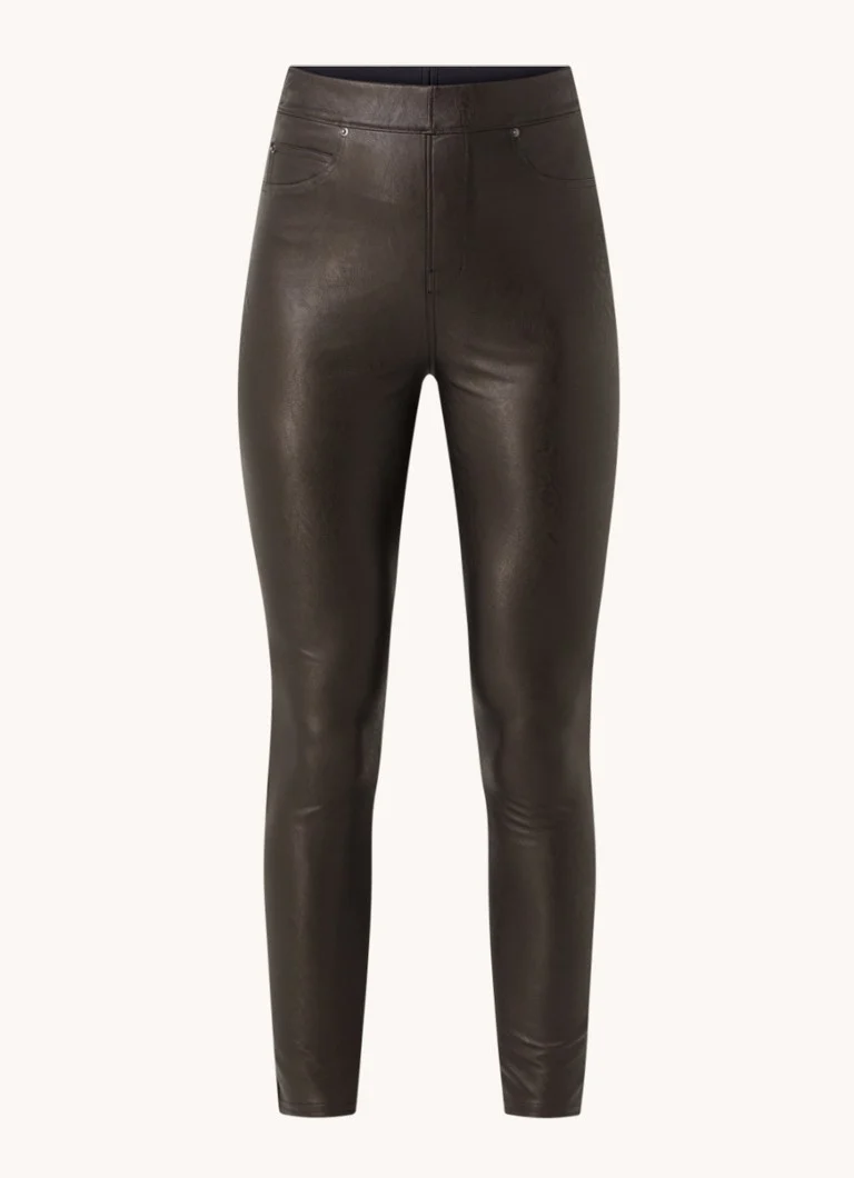 SPANX augstvidukļa, pieguļošas, īsas legingas no mākslīgās ādas