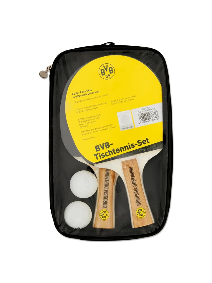BVB BVB Tischtennis-Set in schwarzgelb günstig kaufen onesize