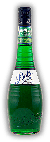 Bols Peppermint green Bols Peppermint green Hergestellt aus dem Aroma grüner Minzeblätter ist er eine wunderbare Basis für frische Drinks. 0,7	 Liter - Vol 24%