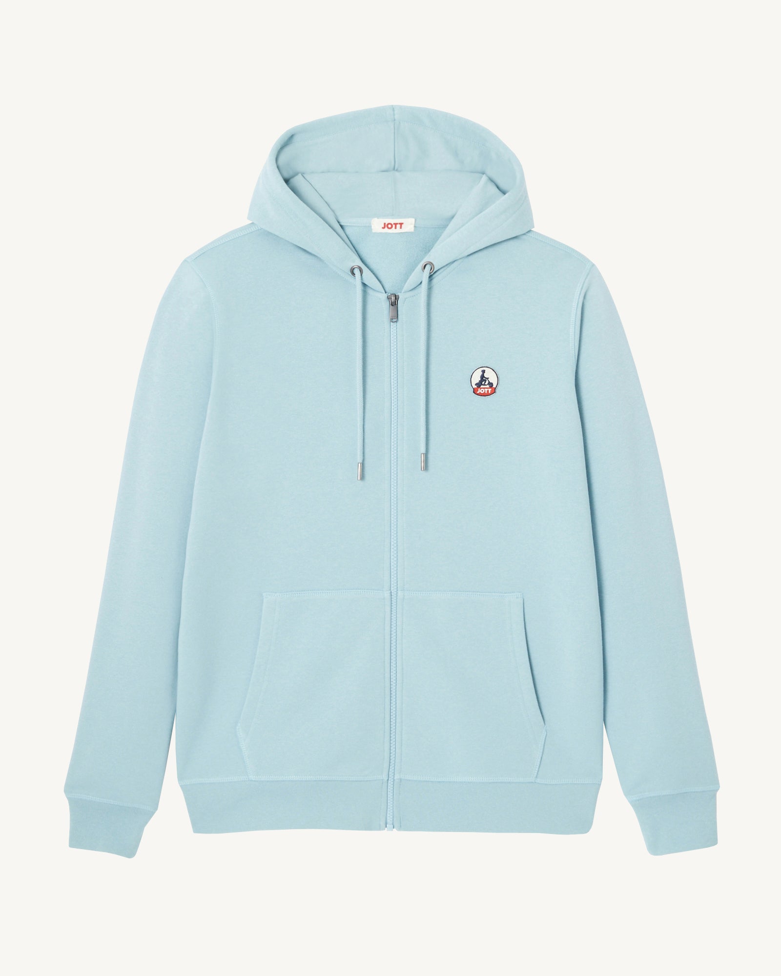 Sweat à capuche en coton biologique Iceberg bleu Mexico