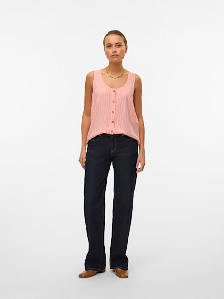 Vero Moda Top in Rot/ Weiß günstig kaufen
