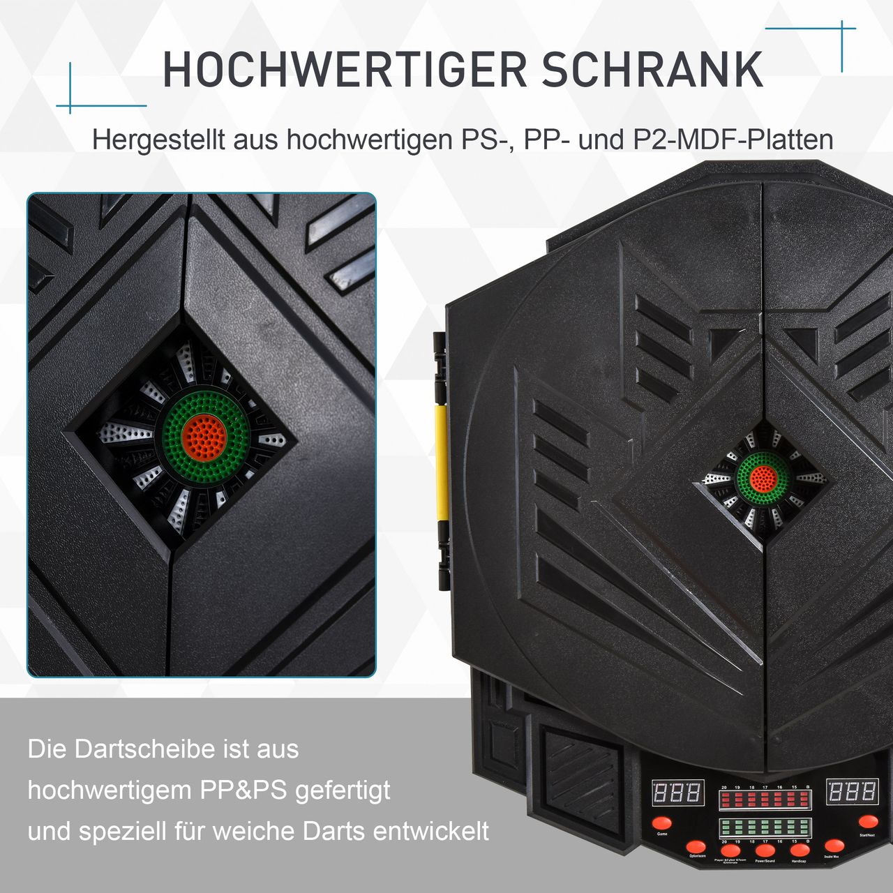 HOMCOM Elektronische Dartscheibe